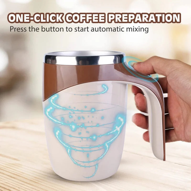 Automatic Stirring Magnetic Mug Rechargeable Model Coffee Electric Lazy Milkshake Rotating Blender Smart Mixer Thermal Bottle