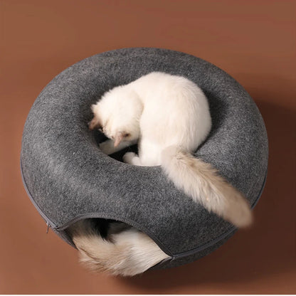 Cat Donut - Comfy Pet House + Toy