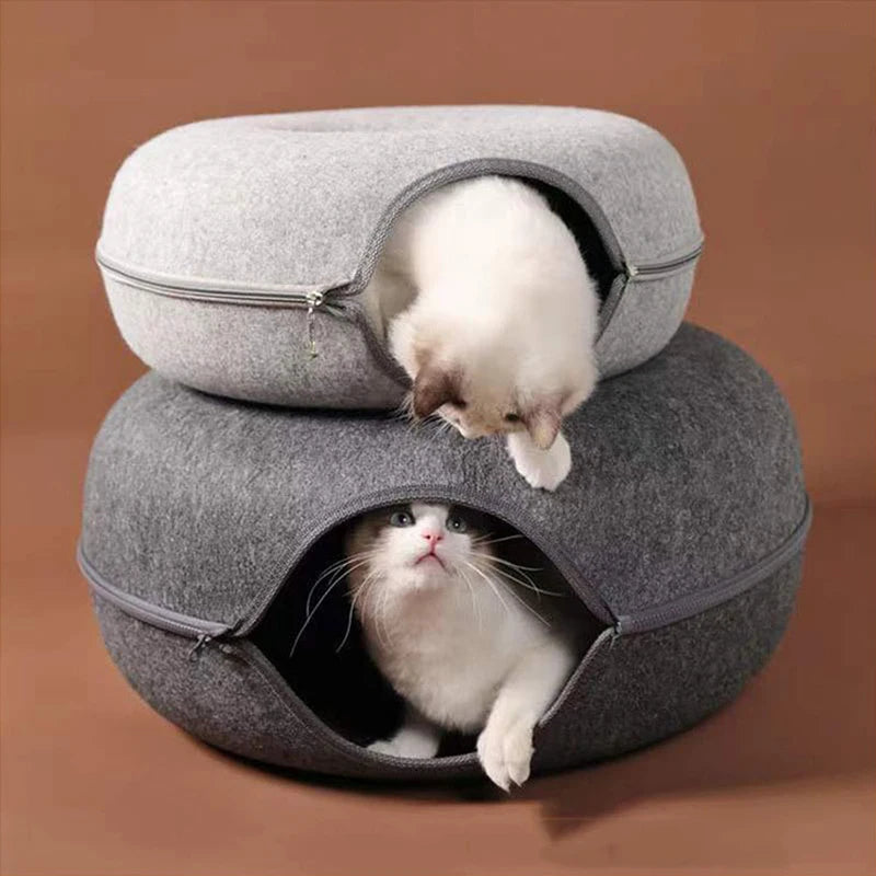 Cat Donut - Comfy Pet House + Toy